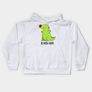 Di-nose-saur Funny Dinosaur Pun Kids Hoodie